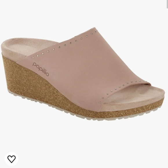 Birkenstock Papillio Namica Rivet Womens Wedge Heel Sandal S-179 Sz 7-7.5 - Picture 1 of 11